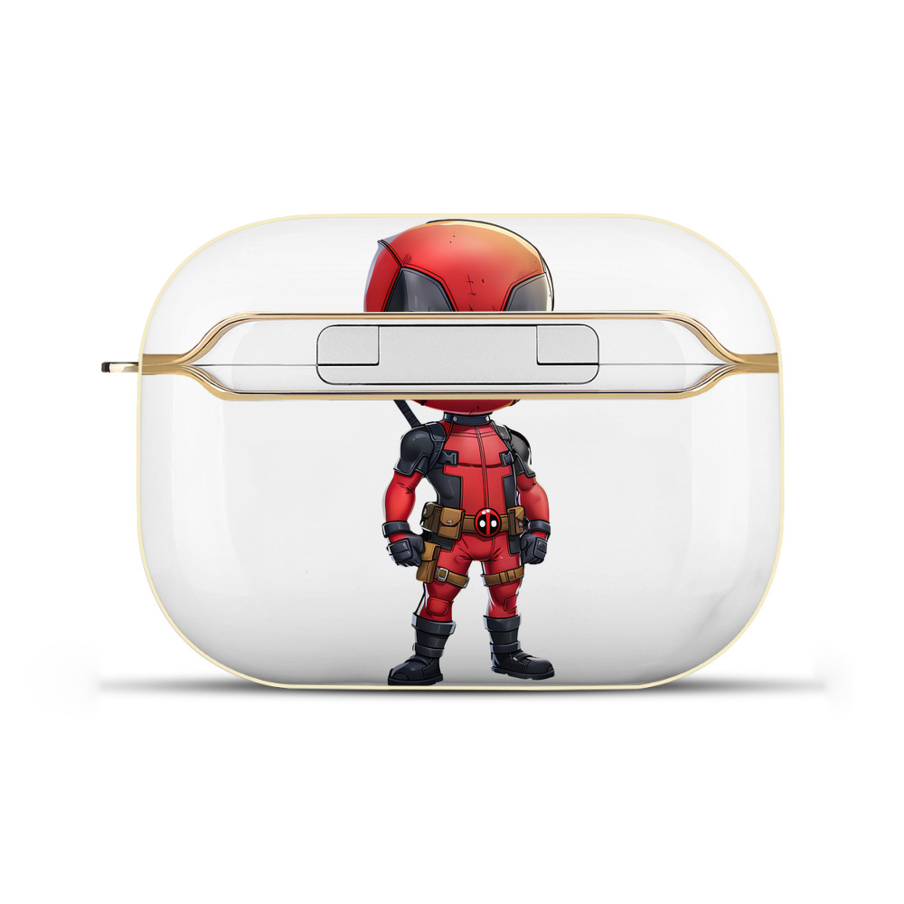 （画像用） Deadpool デッドプール 【AirPods Pro用】ハードシェル保護ケース｜耐衝撃・防指紋・カラビナ付き商品仕様