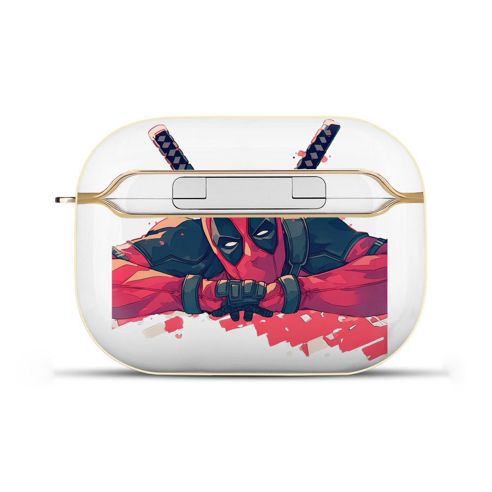 （画像用） Deadpool デッドプール 【AirPods Pro用】ハードシェル保護ケース｜耐衝撃・防指紋・カラビナ付き商品仕様