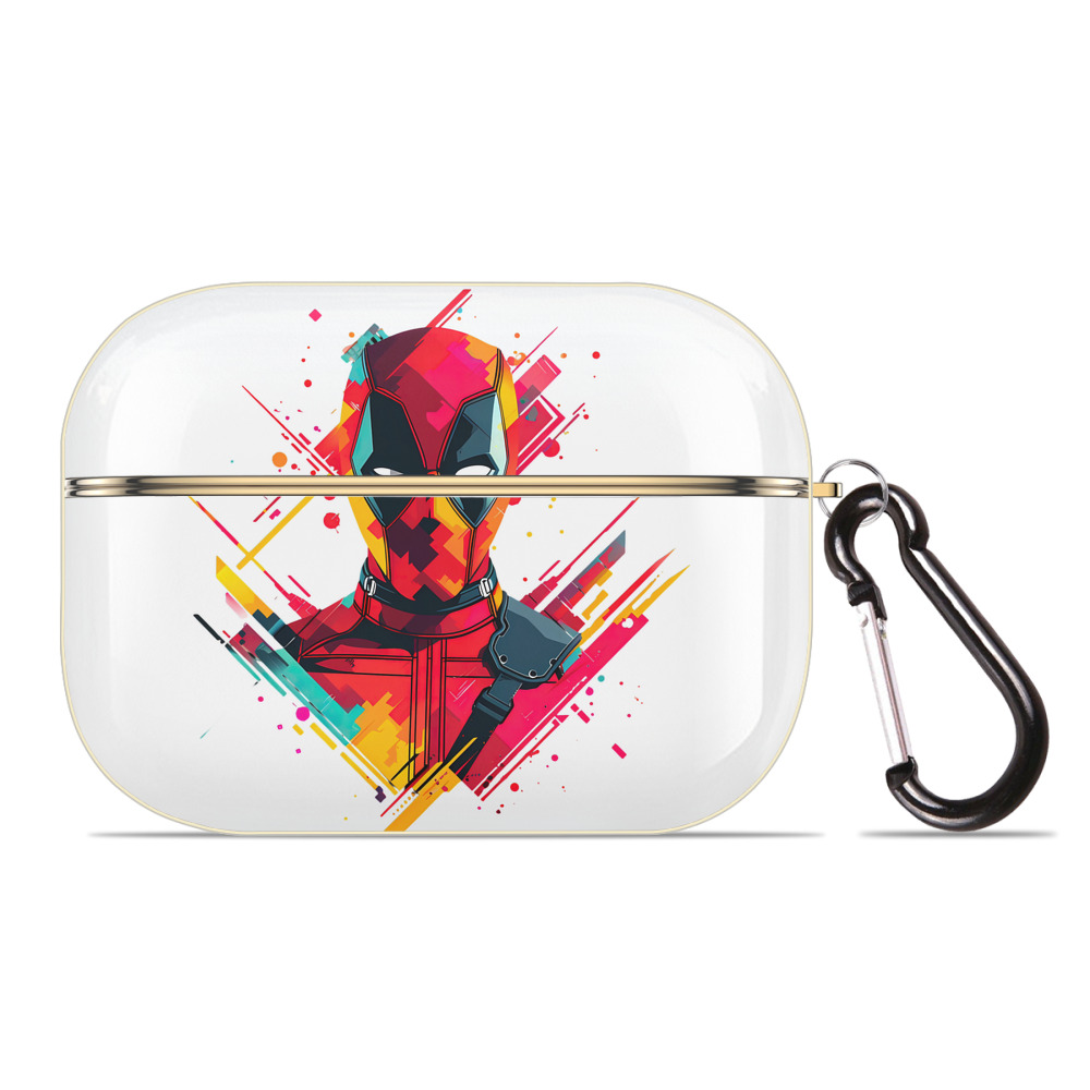 （画像用） Deadpool デッドプール 【AirPods Pro用】ハードシェル保護ケース｜耐衝撃・防指紋・カラビナ付き商品仕様