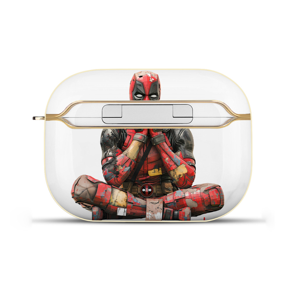 （画像用） Deadpool デッドプール 【AirPods Pro用】ハードシェル保護ケース｜耐衝撃・防指紋・カラビナ付き商品仕様