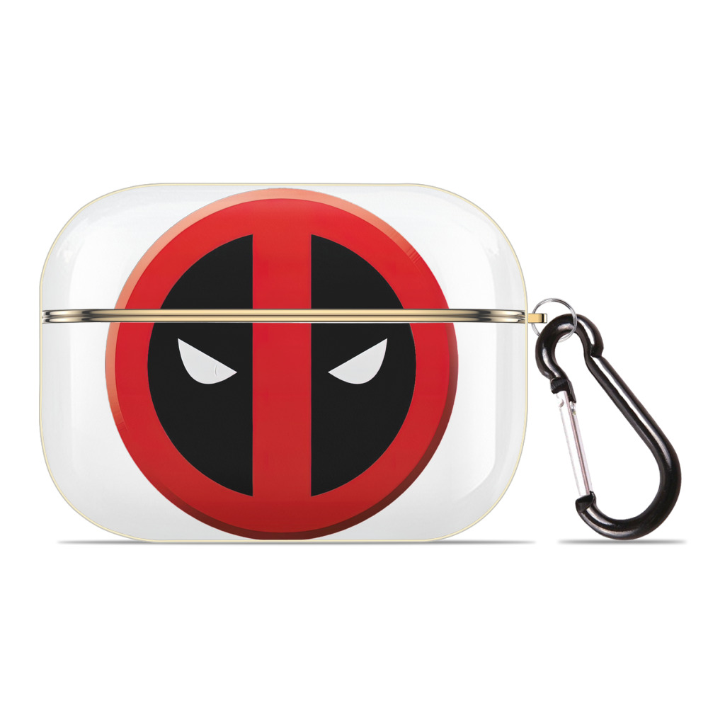 （画像用） Deadpool デッドプール 【AirPods Pro用】ハードシェル保護ケース｜耐衝撃・防指紋・カラビナ付き商品仕様