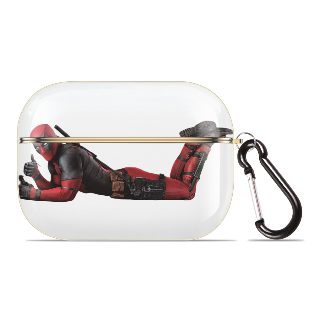 （画像用） Deadpool デッドプール 【AirPods Pro用】ハードシェル保護ケース｜耐衝撃・防指紋・カラビナ付き商品仕様