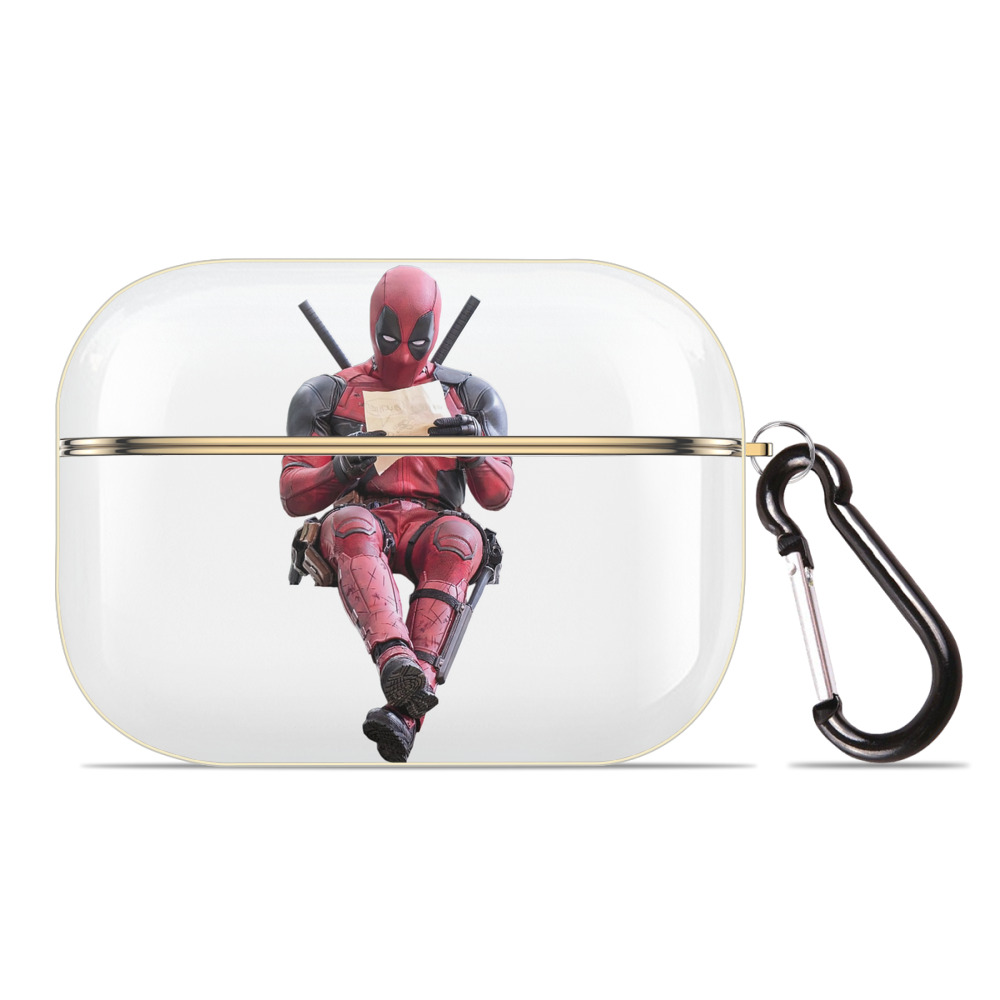 （画像用） Deadpool デッドプール 【AirPods Pro用】ハードシェル保護ケース｜耐衝撃・防指紋・カラビナ付き商品仕様