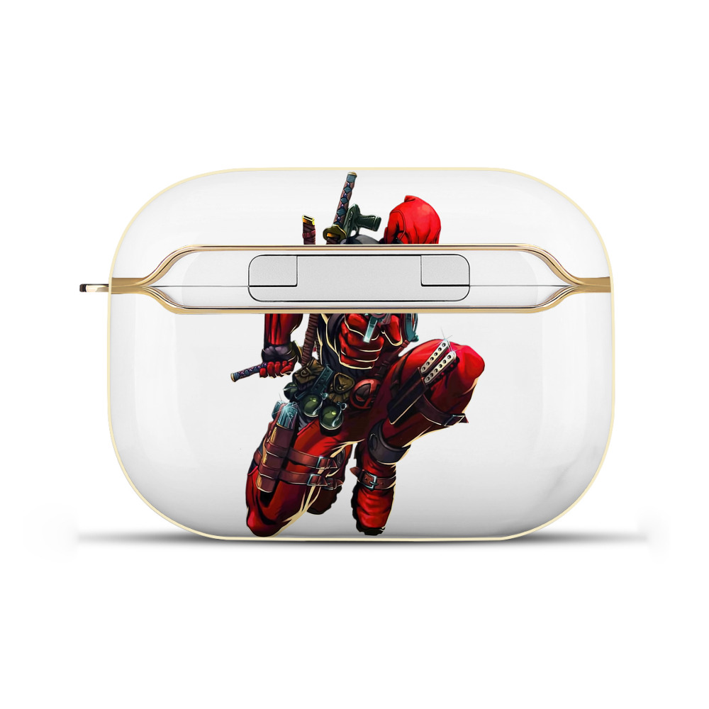 （画像用） Deadpool デッドプール 【AirPods Pro用】ハードシェル保護ケース｜耐衝撃・防指紋・カラビナ付き商品仕様