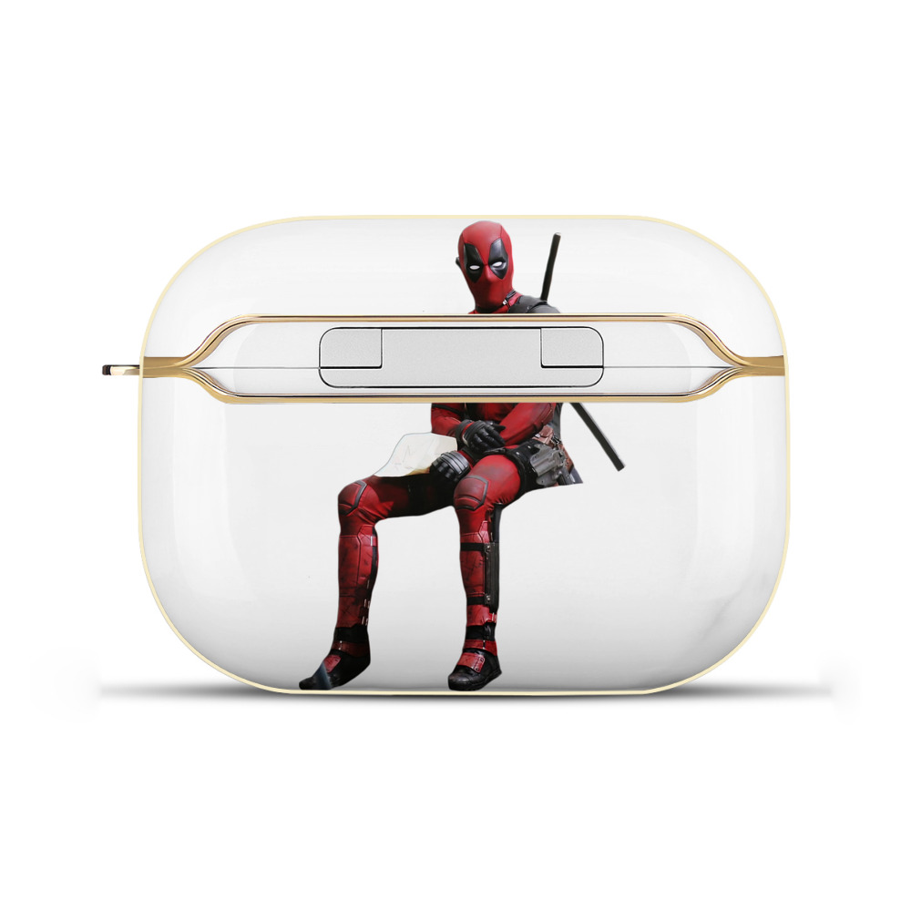 （画像用） Deadpool デッドプール 【AirPods Pro用】ハードシェル保護ケース｜耐衝撃・防指紋・カラビナ付き商品仕様