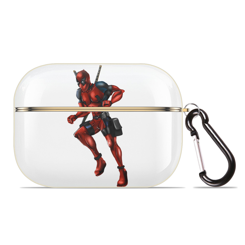（画像用） Deadpool デッドプール 【AirPods Pro用】ハードシェル保護ケース｜耐衝撃・防指紋・カラビナ付き商品仕様