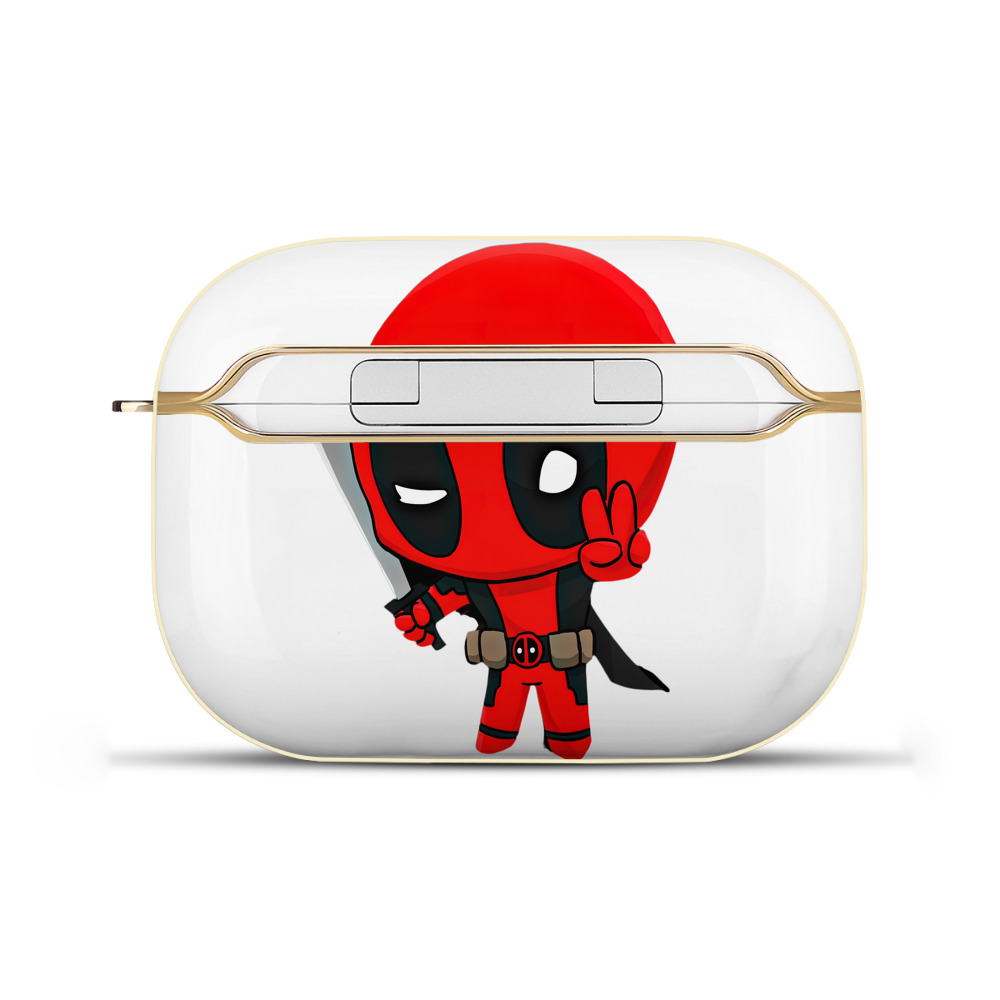 （画像用） Deadpool デッドプール 【AirPods Pro用】ハードシェル保護ケース｜耐衝撃・防指紋・カラビナ付き商品仕様