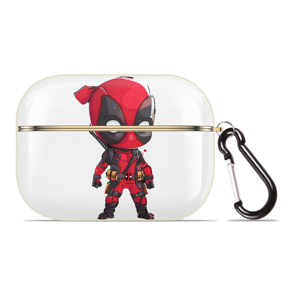 （画像用） Deadpool デッドプール 【AirPods Pro用】ハードシェル保護ケース｜耐衝撃・防指紋・カラビナ付き商品仕様