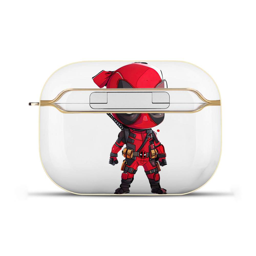 （画像用） Deadpool デッドプール 【AirPods Pro用】ハードシェル保護ケース｜耐衝撃・防指紋・カラビナ付き商品仕様