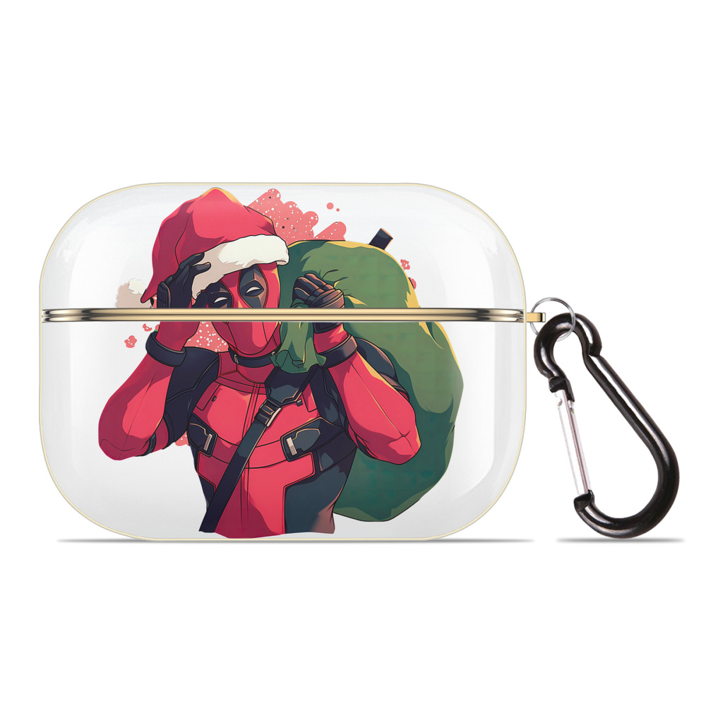 （画像用） Deadpool デッドプール 【AirPods Pro用】ハードシェル保護ケース｜耐衝撃・防指紋・カラビナ付き商品仕様