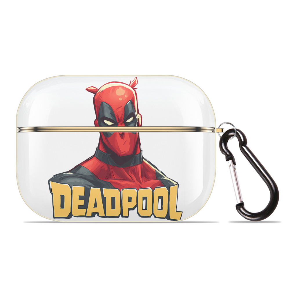 （画像用） Deadpool デッドプール 【AirPods Pro用】ハードシェル保護ケース｜耐衝撃・防指紋・カラビナ付き商品仕様