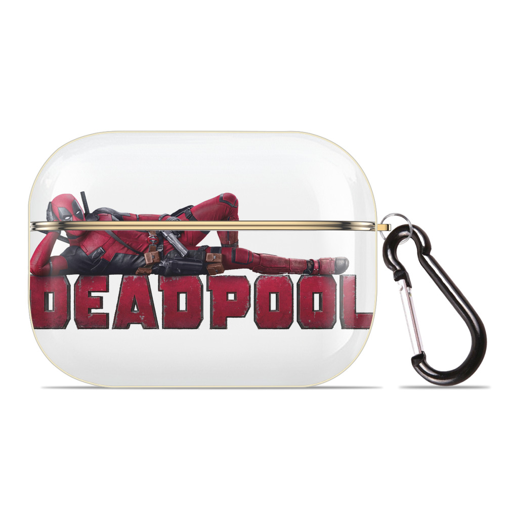 （画像用） Deadpool デッドプール 【AirPods Pro用】ハードシェル保護ケース｜耐衝撃・防指紋・カラビナ付き商品仕様