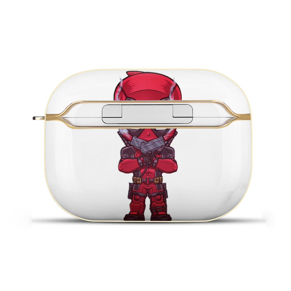 （画像用） Deadpool デッドプール 【AirPods Pro用】ハードシェル保護ケース｜耐衝撃・防指紋・カラビナ付き商品仕様
