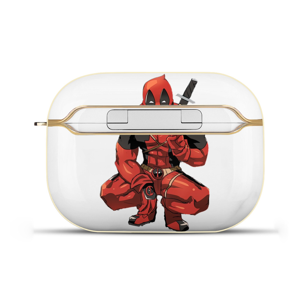 （画像用） Deadpool デッドプール 【AirPods Pro用】ハードシェル保護ケース｜耐衝撃・防指紋・カラビナ付き商品仕様