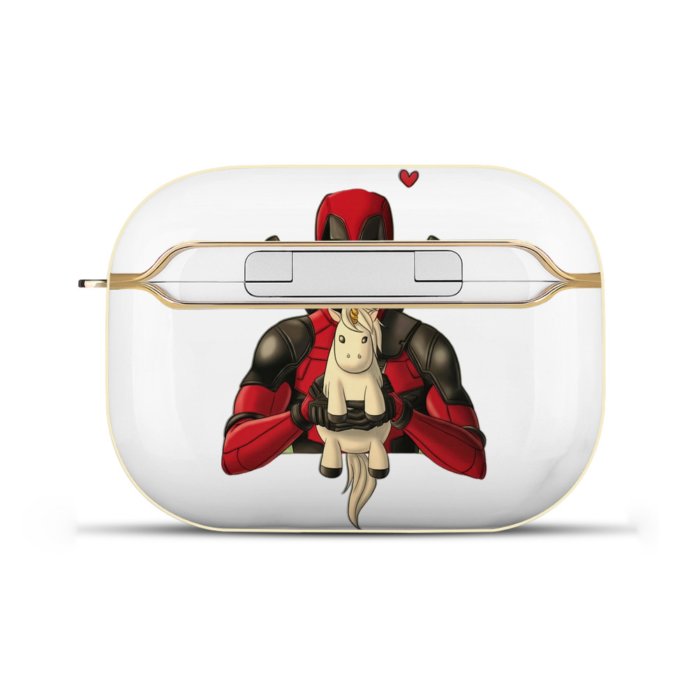 （画像用） Deadpool デッドプール 【AirPods Pro用】ハードシェル保護ケース｜耐衝撃・防指紋・カラビナ付き商品仕様
