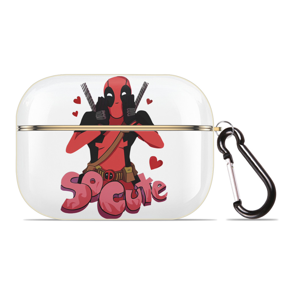 （画像用） Deadpool デッドプール 【AirPods Pro用】ハードシェル保護ケース｜耐衝撃・防指紋・カラビナ付き商品仕様