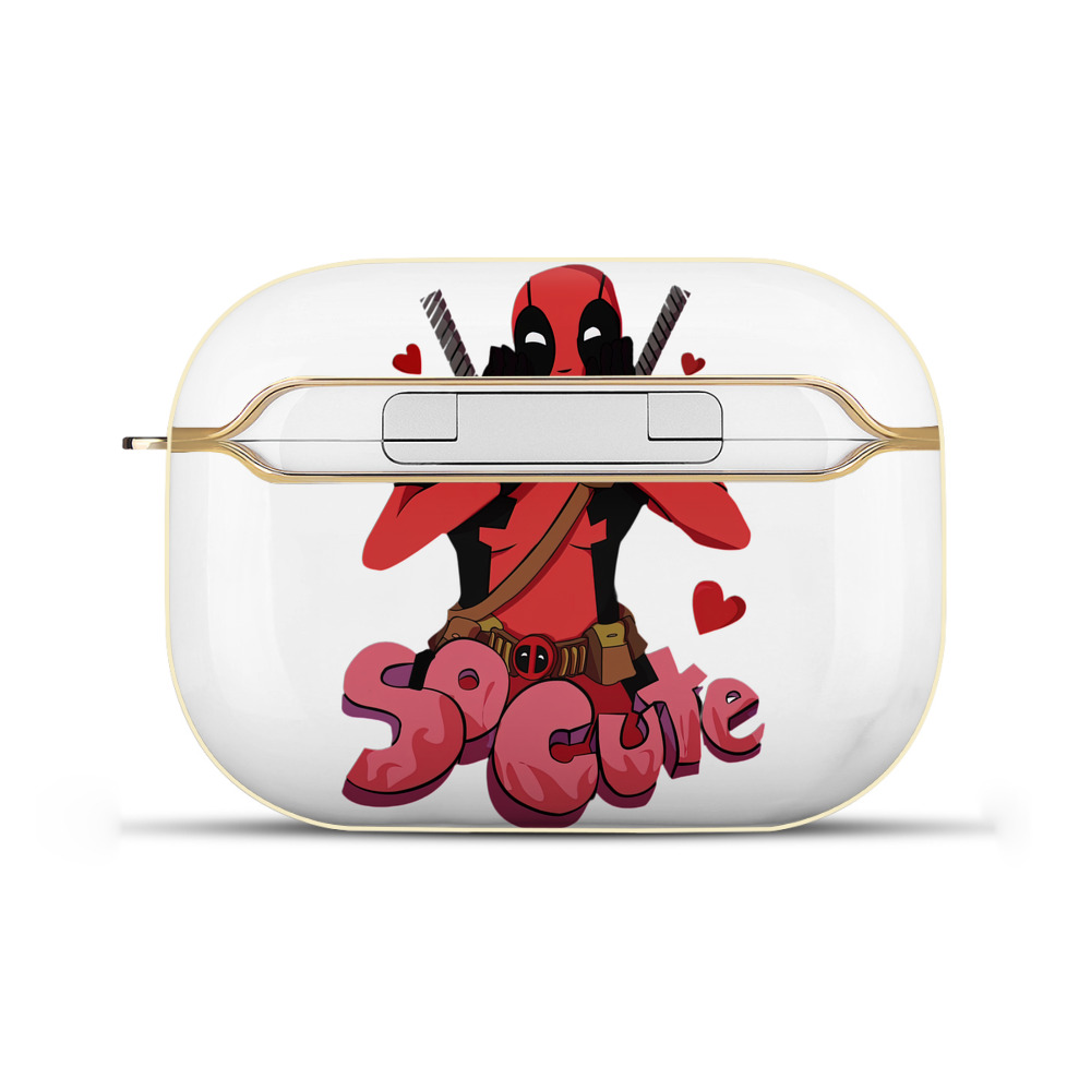 （画像用） Deadpool デッドプール 【AirPods Pro用】ハードシェル保護ケース｜耐衝撃・防指紋・カラビナ付き商品仕様