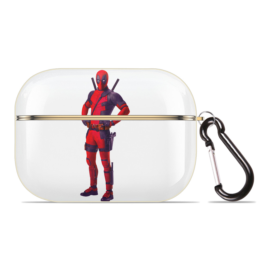 （画像用） Deadpool デッドプール 【AirPods Pro用】ハードシェル保護ケース｜耐衝撃・防指紋・カラビナ付き商品仕様