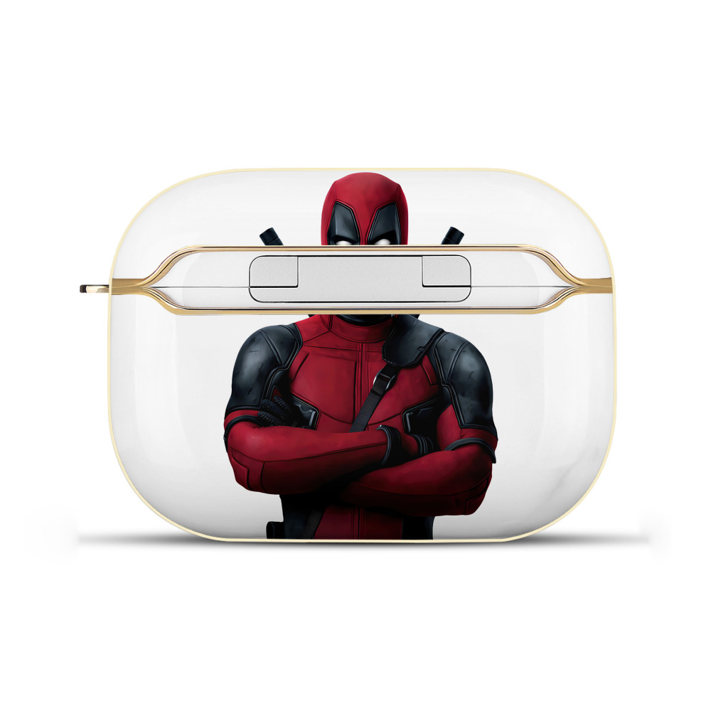 （画像用） Deadpool デッドプール 【AirPods Pro用】ハードシェル保護ケース｜耐衝撃・防指紋・カラビナ付き商品仕様
