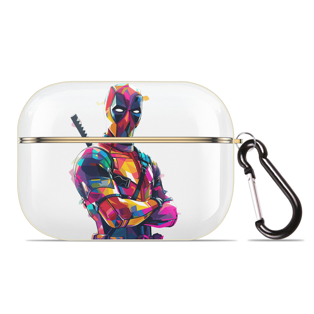 （画像用） Deadpool デッドプール 【AirPods Pro用】ハードシェル保護ケース｜耐衝撃・防指紋・カラビナ付き商品仕様