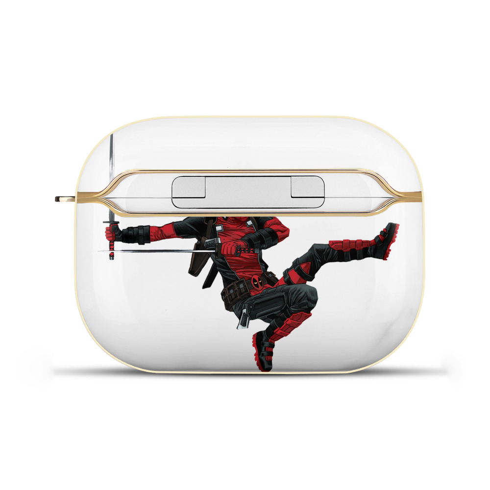 （画像用） Deadpool デッドプール 【AirPods Pro用】ハードシェル保護ケース｜耐衝撃・防指紋・カラビナ付き商品仕様