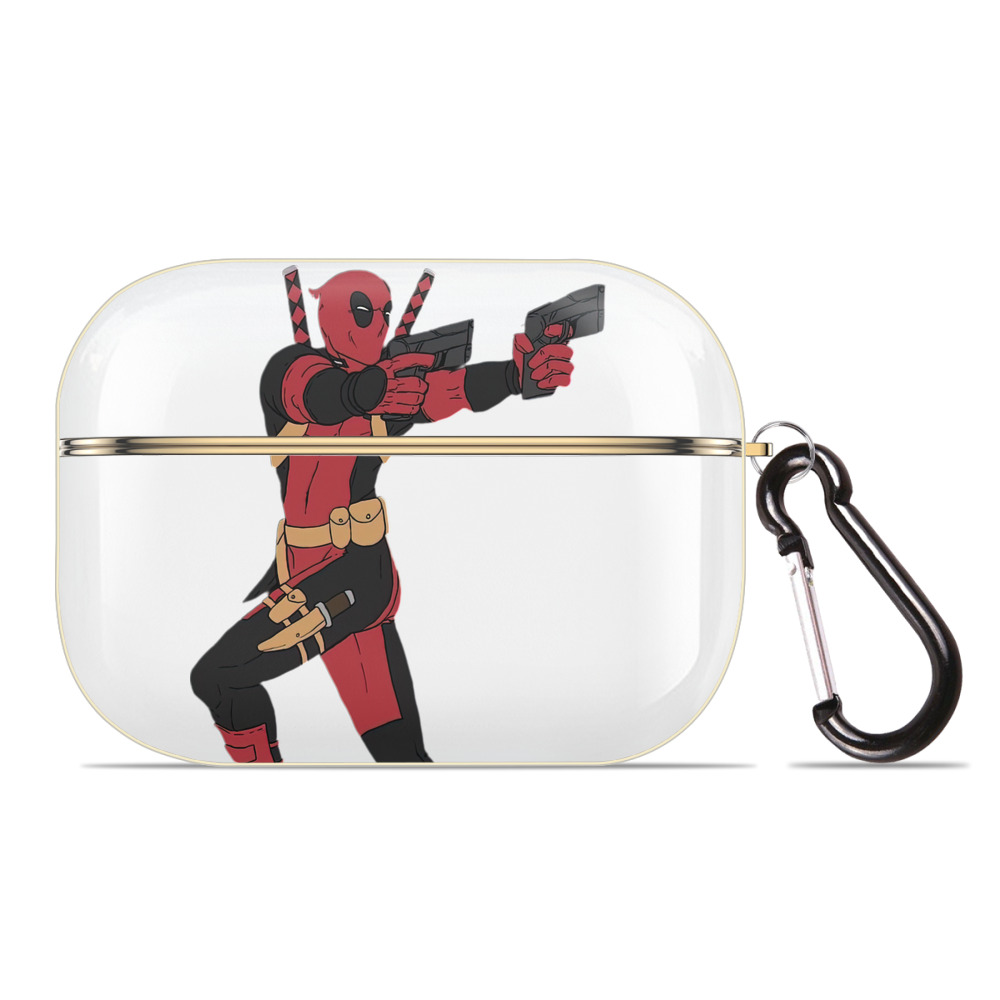 （画像用） Deadpool デッドプール 【AirPods Pro用】ハードシェル保護ケース｜耐衝撃・防指紋・カラビナ付き商品仕様