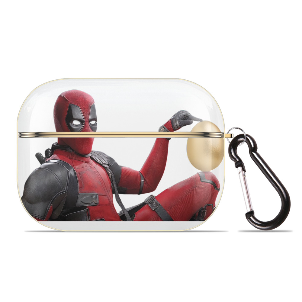 （画像用） Deadpool デッドプール 【AirPods Pro用】ハードシェル保護ケース｜耐衝撃・防指紋・カラビナ付き商品仕様