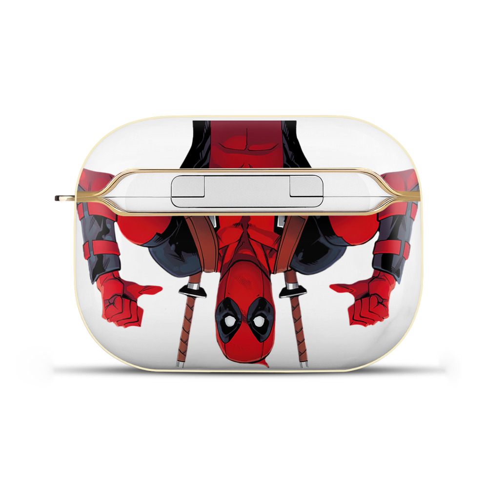 （画像用） Deadpool デッドプール 【AirPods Pro用】ハードシェル保護ケース｜耐衝撃・防指紋・カラビナ付き商品仕様