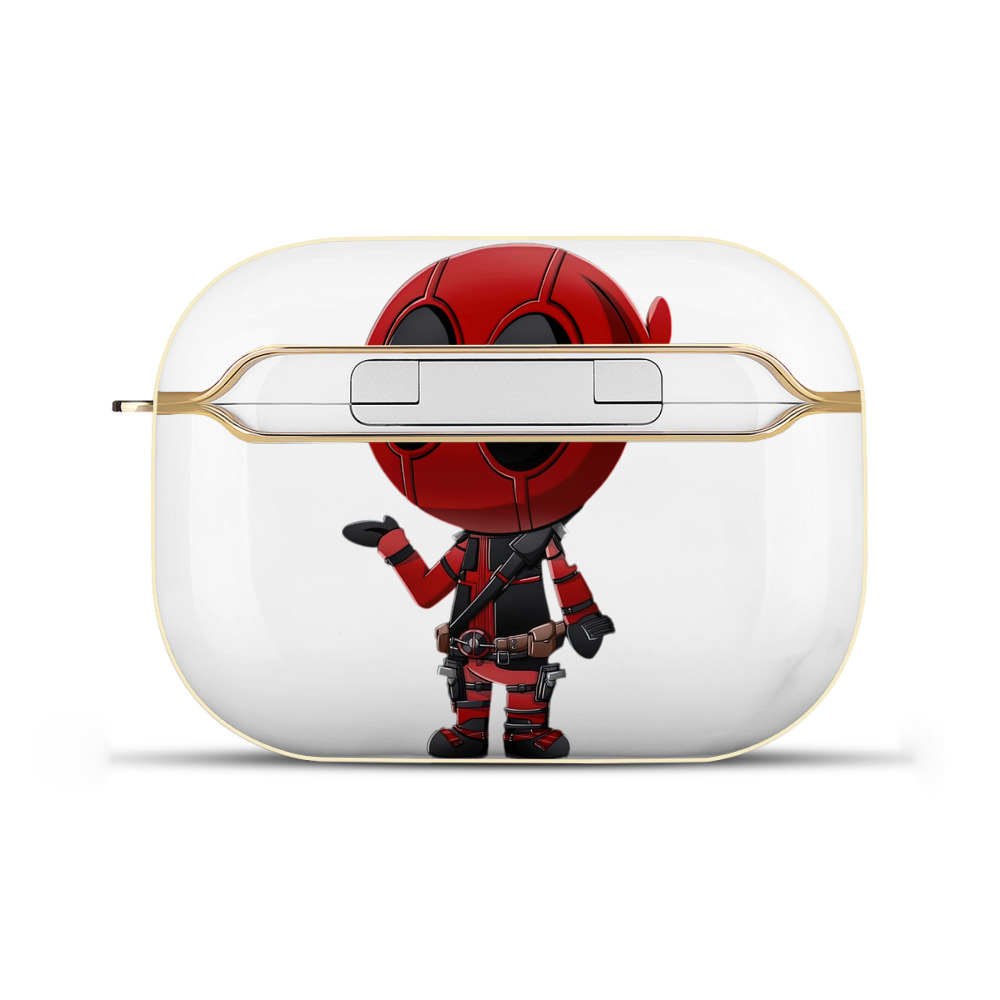 （画像用） Deadpool デッドプール 【AirPods Pro用】ハードシェル保護ケース｜耐衝撃・防指紋・カラビナ付き商品仕様