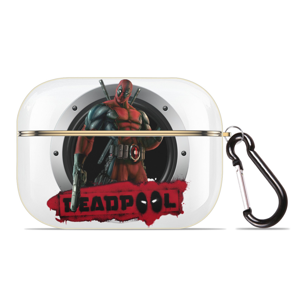 （画像用） Deadpool デッドプール 【AirPods Pro用】ハードシェル保護ケース｜耐衝撃・防指紋・カラビナ付き商品仕様