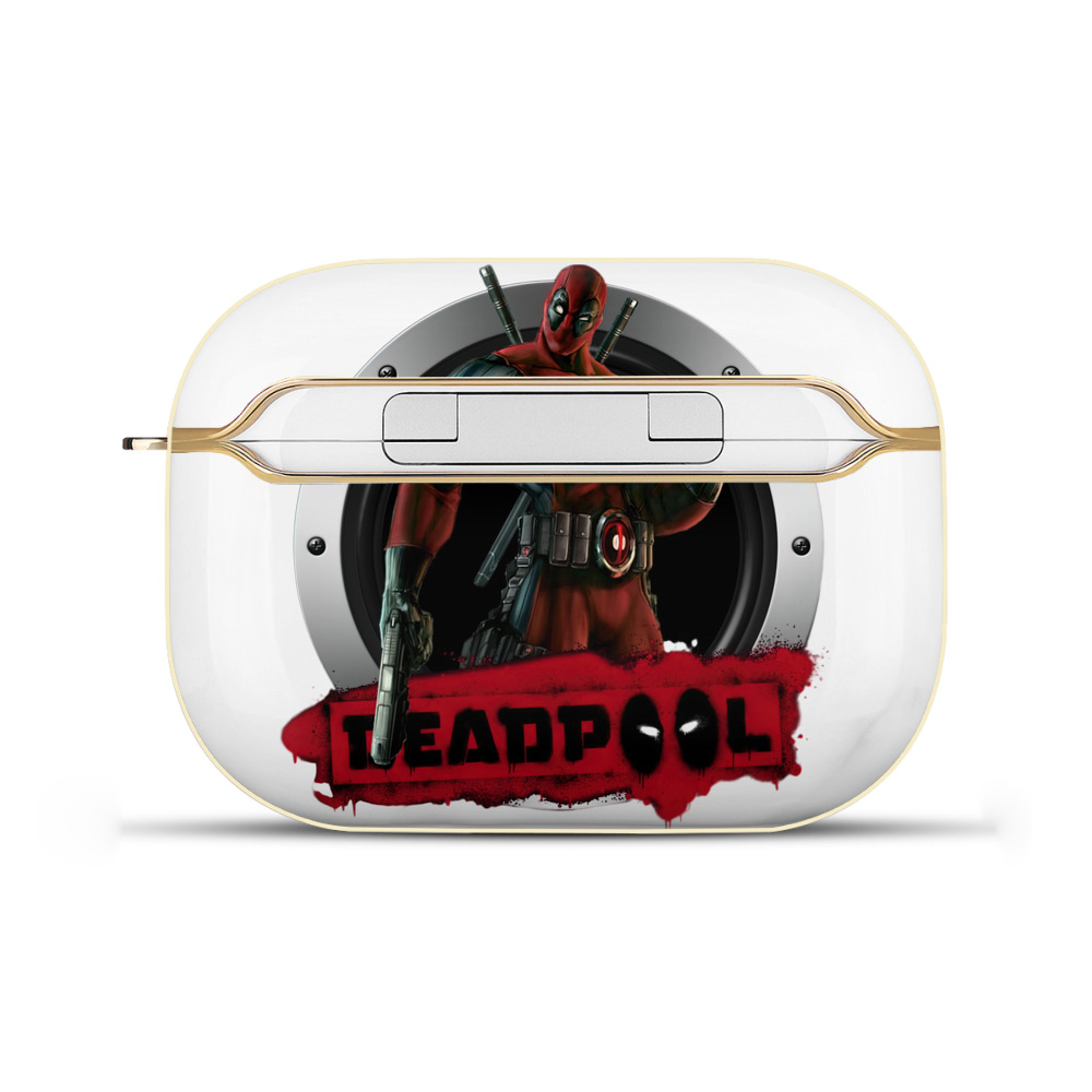 （画像用） Deadpool デッドプール 【AirPods Pro用】ハードシェル保護ケース｜耐衝撃・防指紋・カラビナ付き商品仕様