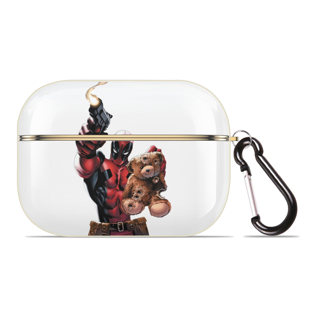 （画像用） Deadpool デッドプール 【AirPods Pro用】ハードシェル保護ケース｜耐衝撃・防指紋・カラビナ付き商品仕様