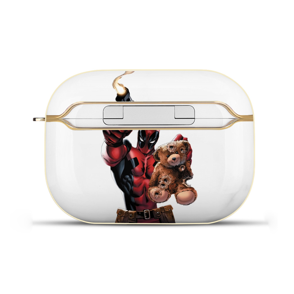 （画像用） Deadpool デッドプール 【AirPods Pro用】ハードシェル保護ケース｜耐衝撃・防指紋・カラビナ付き商品仕様