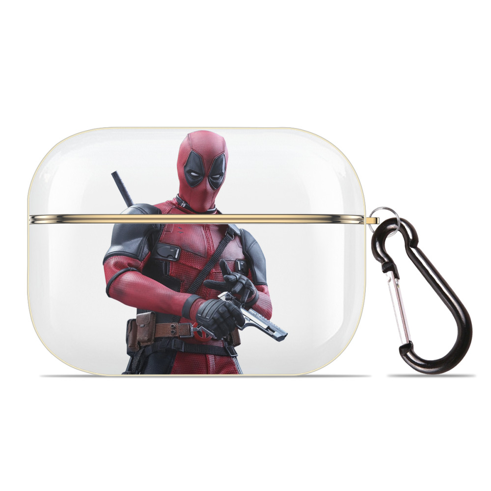 （画像用） Deadpool デッドプール 【AirPods Pro用】ハードシェル保護ケース｜耐衝撃・防指紋・カラビナ付き商品仕様
