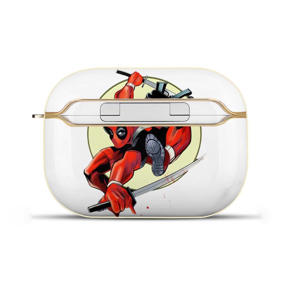 （画像用） Deadpool デッドプール 【AirPods Pro用】ハードシェル保護ケース｜耐衝撃・防指紋・カラビナ付き商品仕様