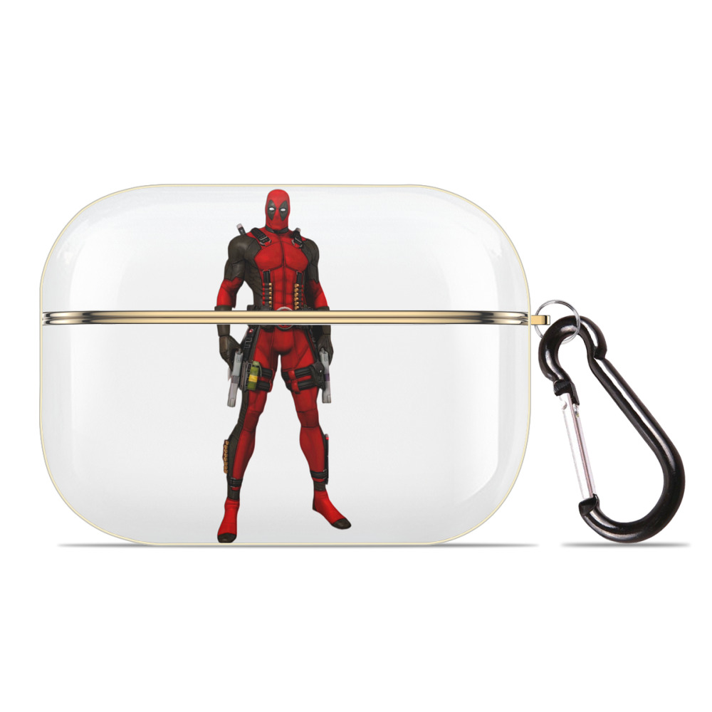 （画像用） Deadpool デッドプール 【AirPods Pro用】ハードシェル保護ケース｜耐衝撃・防指紋・カラビナ付き商品仕様