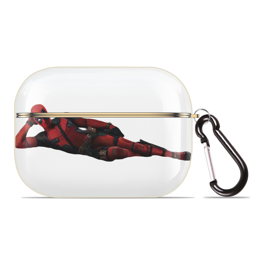 （画像用） Deadpool デッドプール 【AirPods Pro用】ハードシェル保護ケース｜耐衝撃・防指紋・カラビナ付き商品仕様