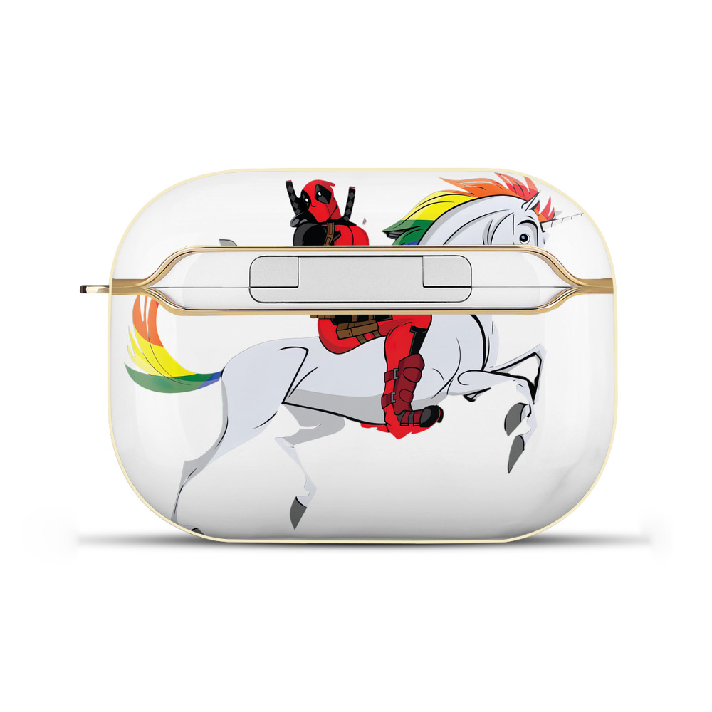 （画像用） Deadpool デッドプール 【AirPods Pro用】ハードシェル保護ケース｜耐衝撃・防指紋・カラビナ付き商品仕様