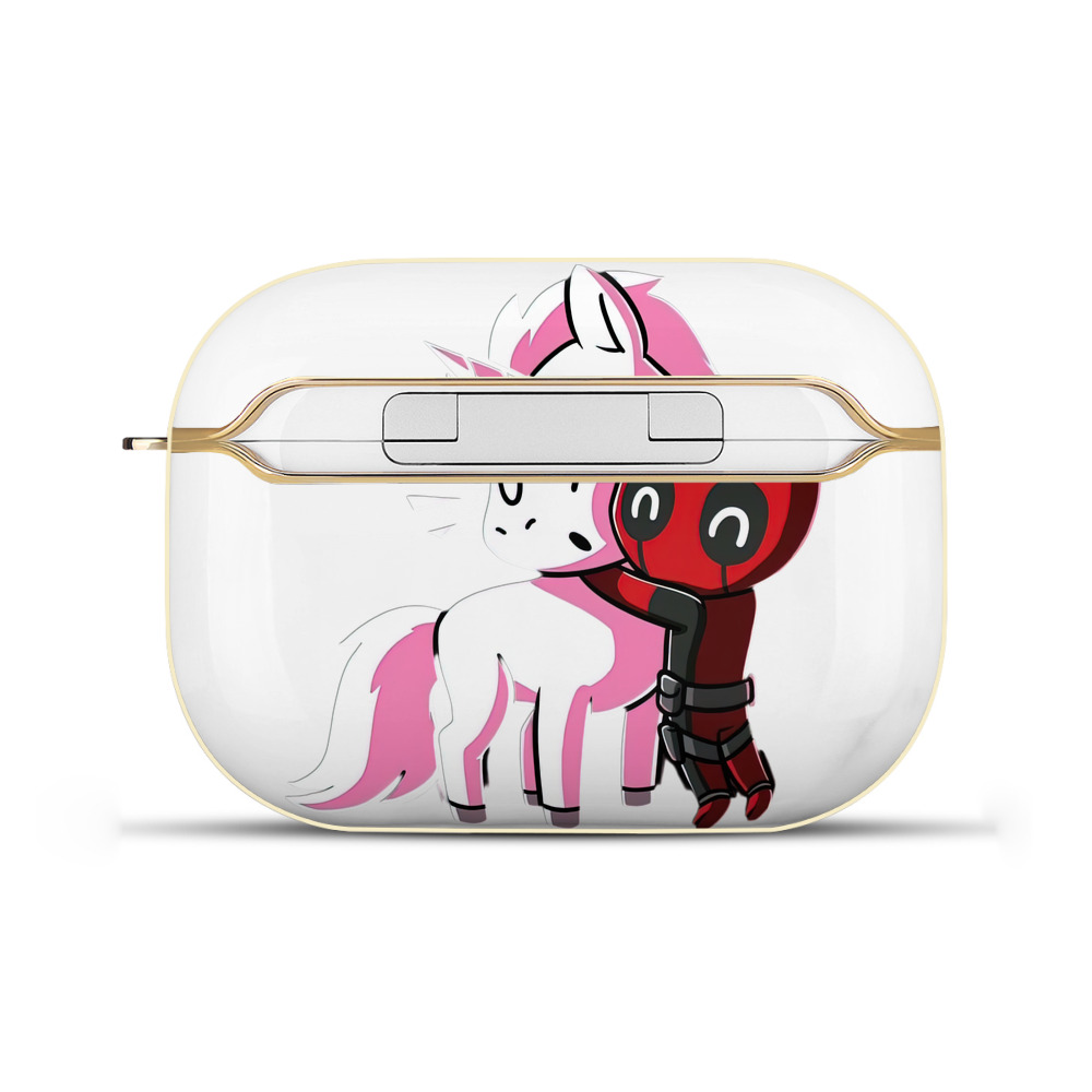 （画像用） Deadpool デッドプール 【AirPods Pro用】ハードシェル保護ケース｜耐衝撃・防指紋・カラビナ付き商品仕様