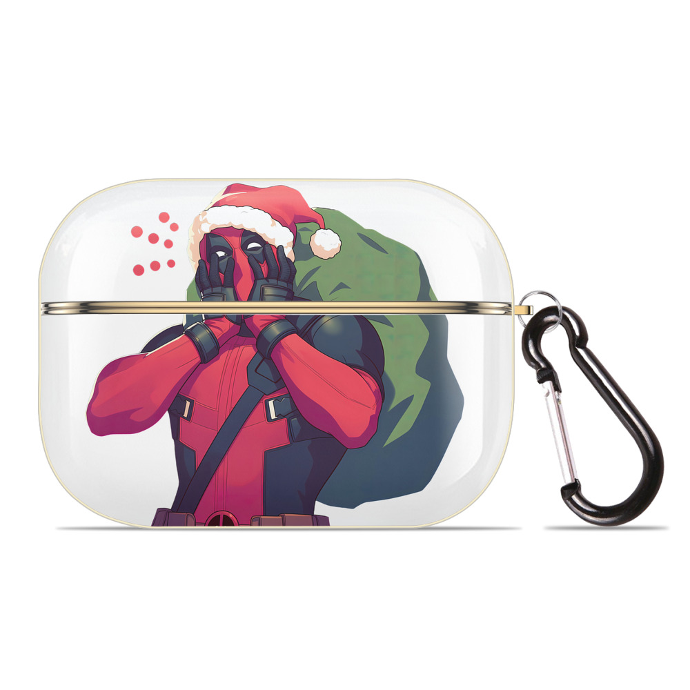 （画像用） Deadpool デッドプール 【AirPods Pro用】ハードシェル保護ケース｜耐衝撃・防指紋・カラビナ付き商品仕様