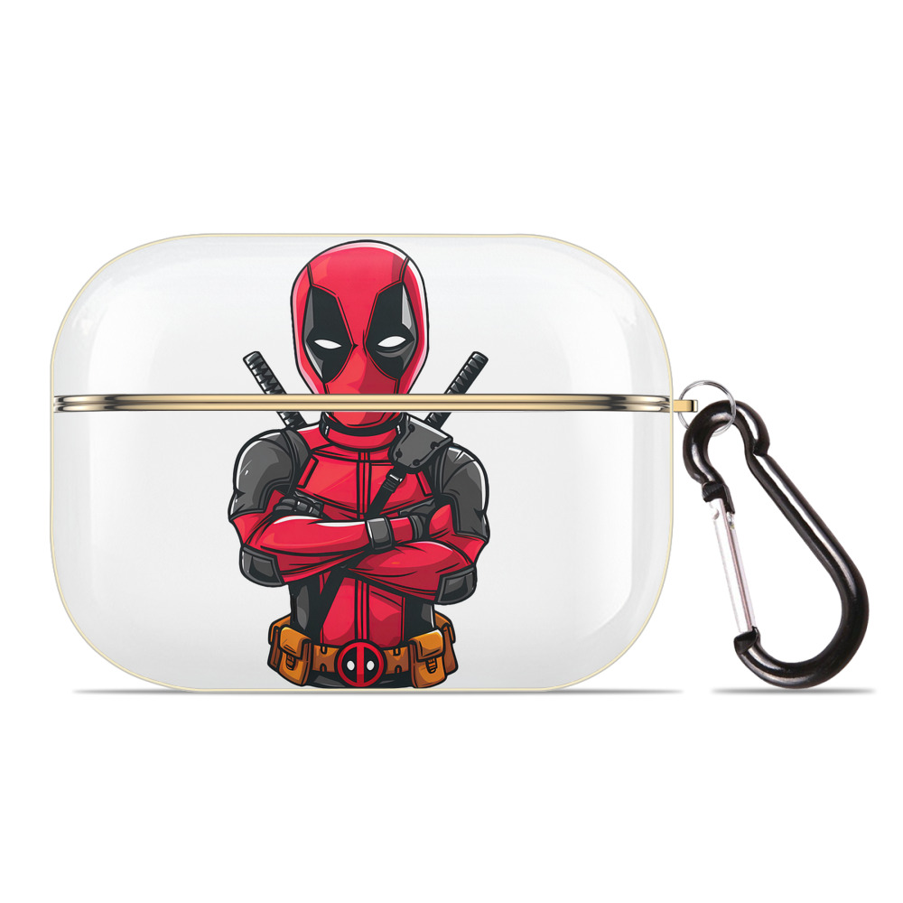 （画像用） Deadpool デッドプール 【AirPods Pro用】ハードシェル保護ケース｜耐衝撃・防指紋・カラビナ付き商品仕様