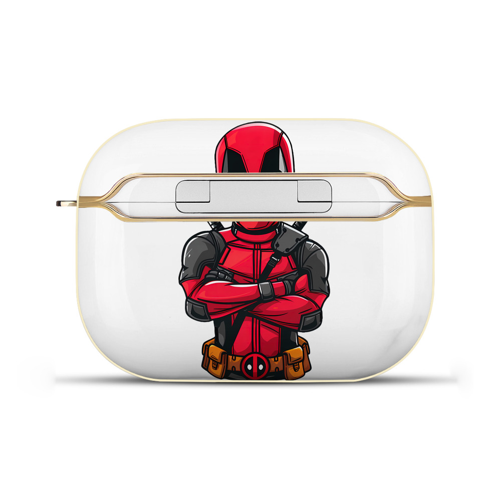（画像用） Deadpool デッドプール 【AirPods Pro用】ハードシェル保護ケース｜耐衝撃・防指紋・カラビナ付き商品仕様