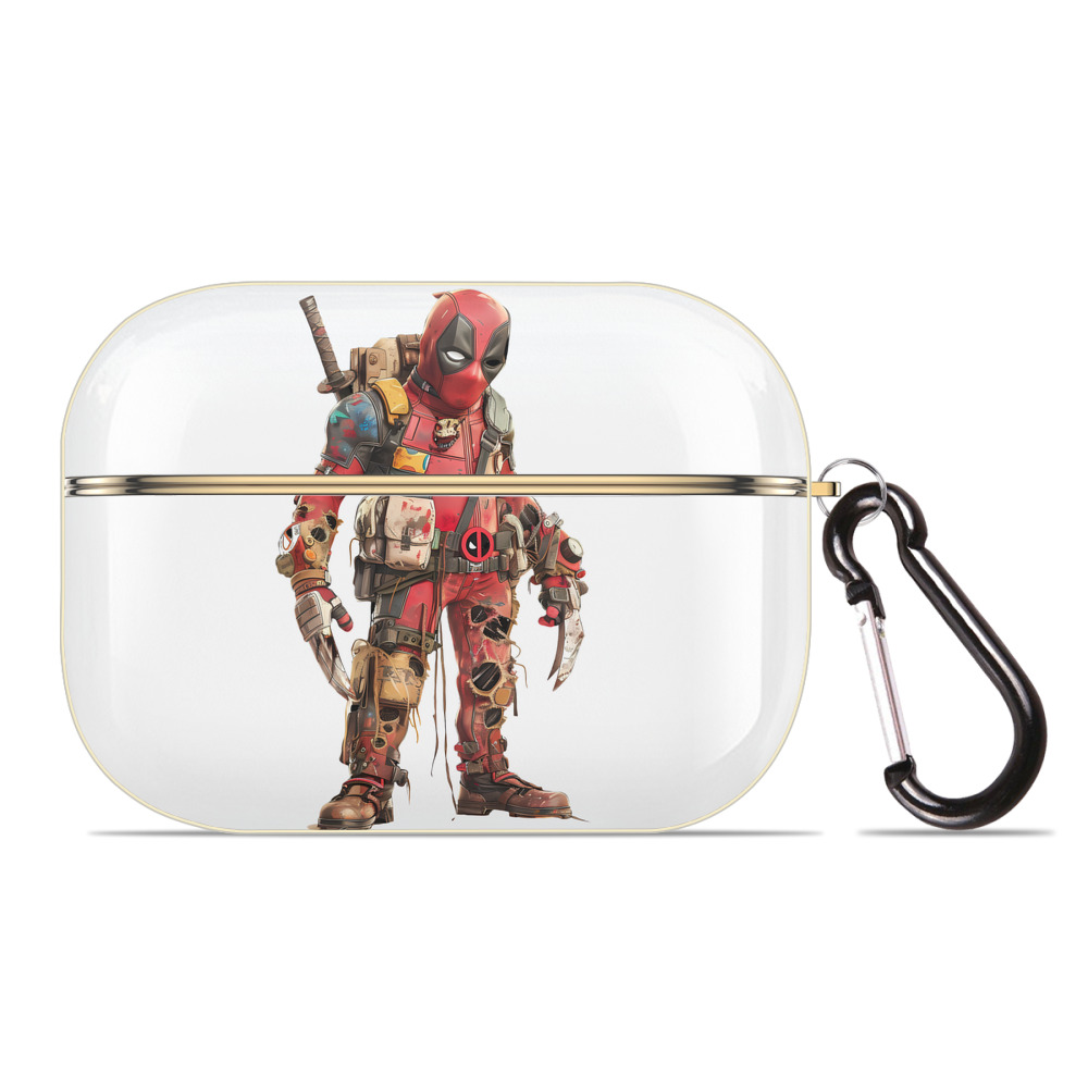 （画像用） Deadpool デッドプール 【AirPods Pro用】ハードシェル保護ケース｜耐衝撃・防指紋・カラビナ付き商品仕様