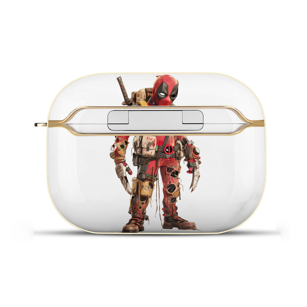（画像用） Deadpool デッドプール 【AirPods Pro用】ハードシェル保護ケース｜耐衝撃・防指紋・カラビナ付き商品仕様