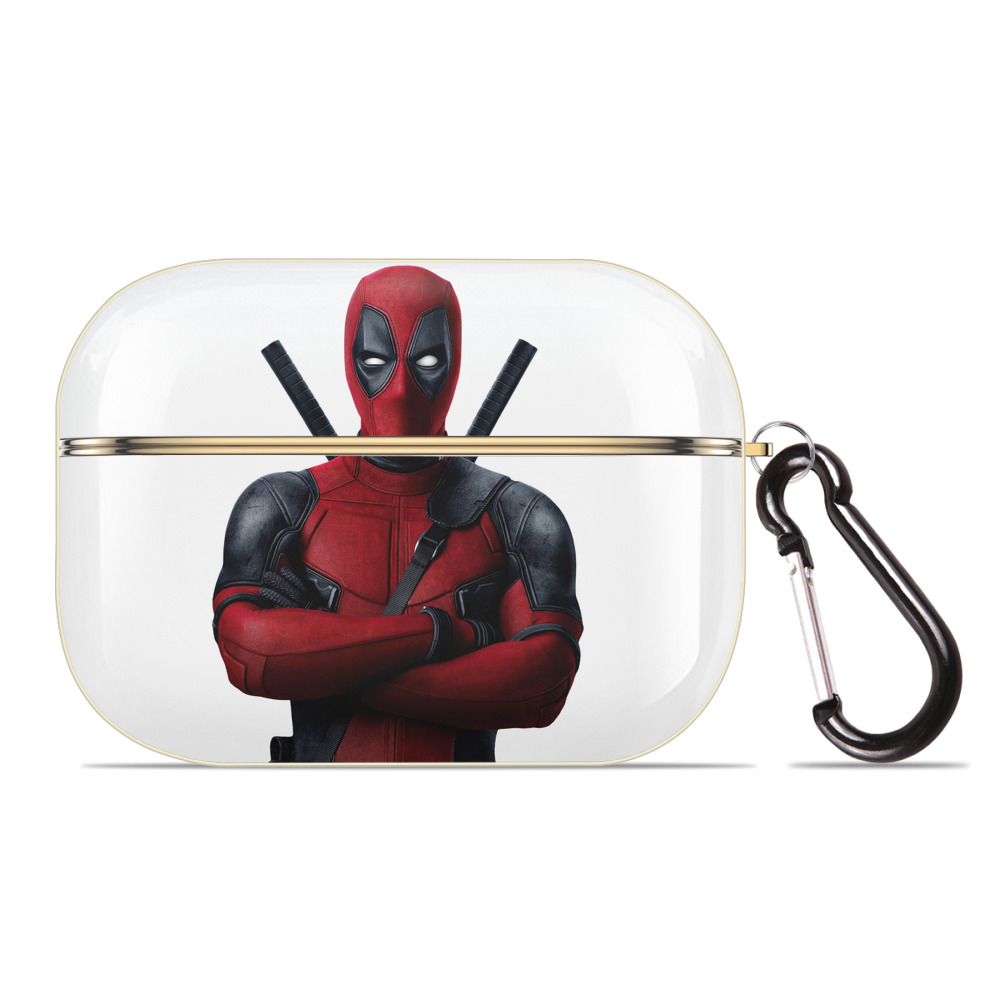 （画像用） Deadpool デッドプール 【AirPods Pro用】ハードシェル保護ケース｜耐衝撃・防指紋・カラビナ付き商品仕様