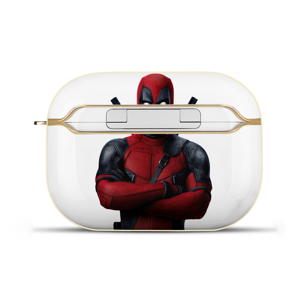 （画像用） Deadpool デッドプール 【AirPods Pro用】ハードシェル保護ケース｜耐衝撃・防指紋・カラビナ付き商品仕様