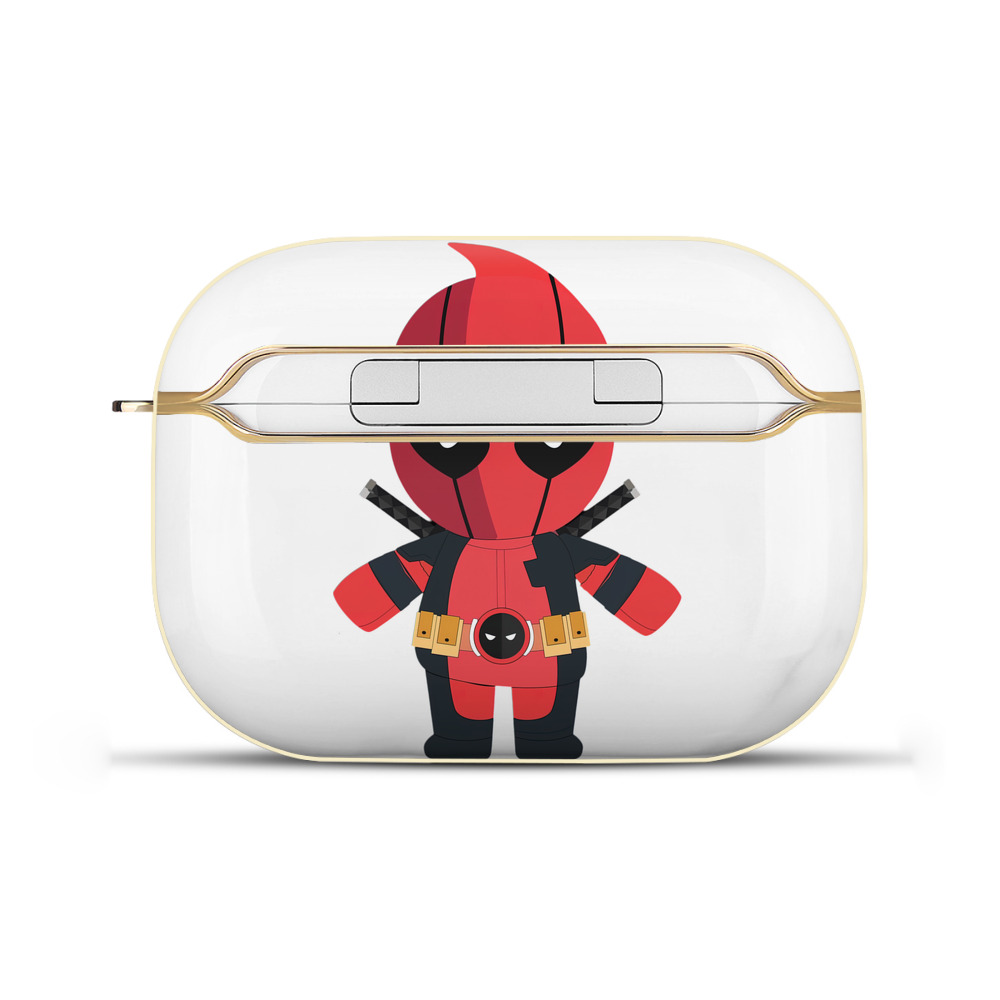 （画像用） Deadpool デッドプール 【AirPods Pro用】ハードシェル保護ケース｜耐衝撃・防指紋・カラビナ付き商品仕様