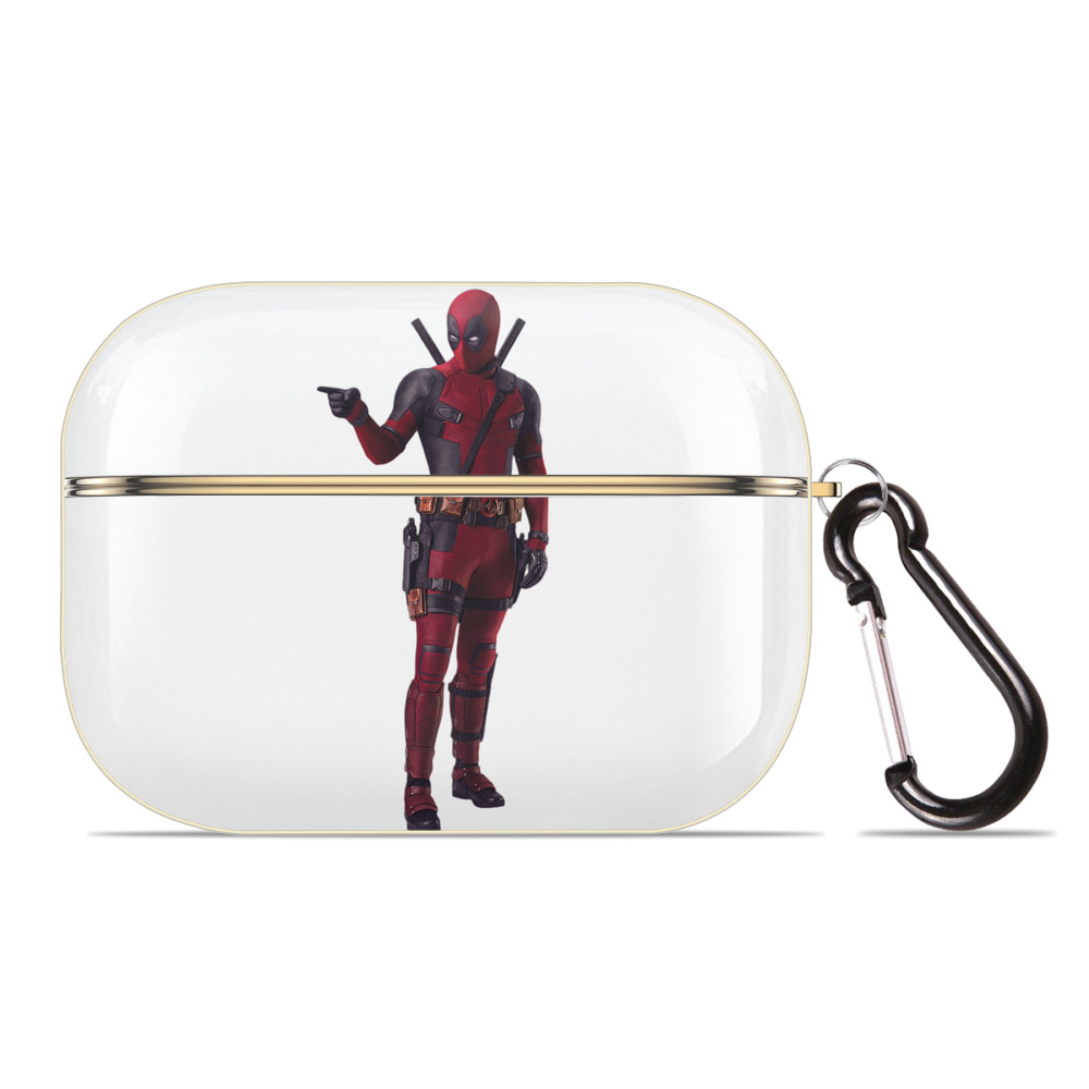 （画像用） Deadpool デッドプール 【AirPods Pro用】ハードシェル保護ケース｜耐衝撃・防指紋・カラビナ付き商品仕様