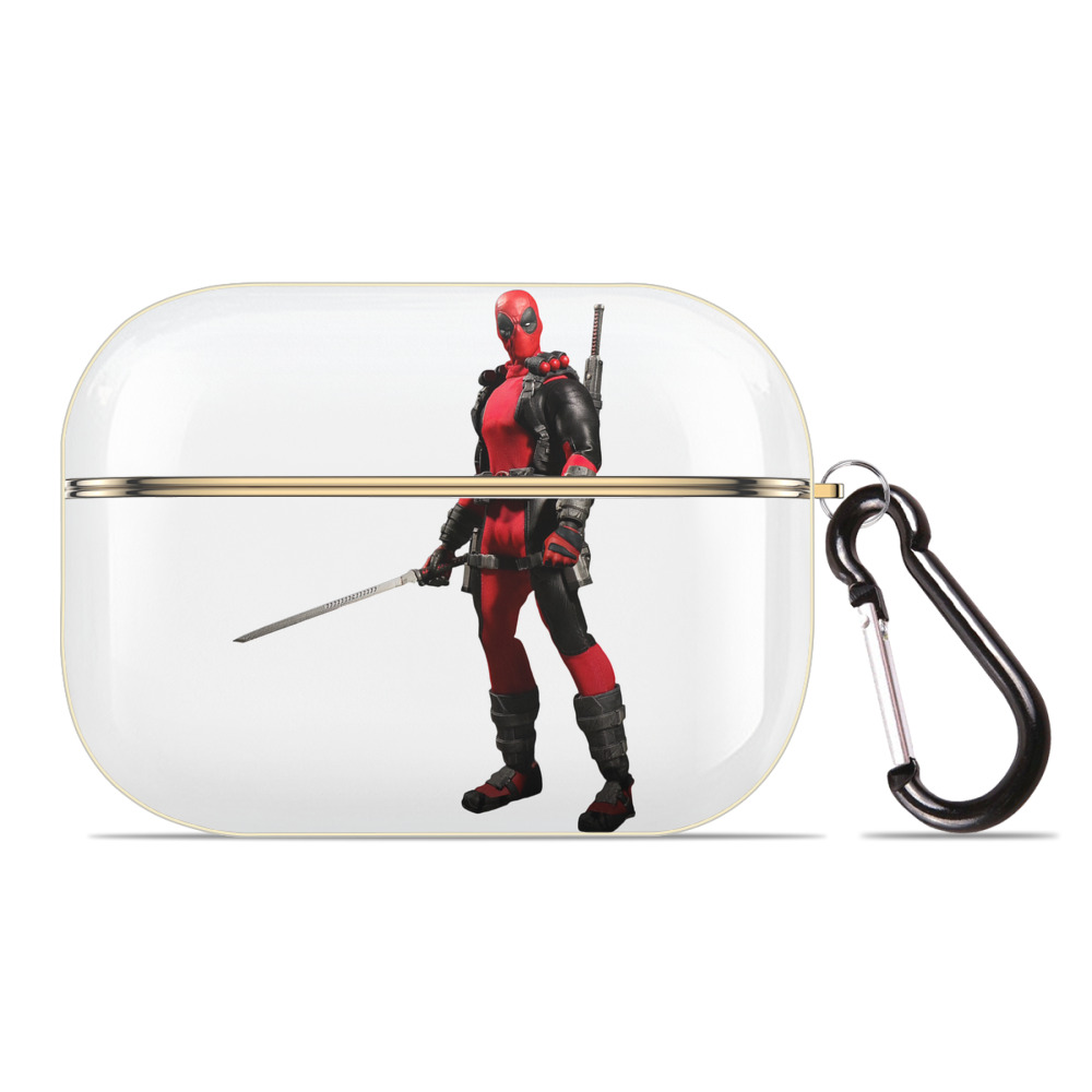 （画像用） Deadpool デッドプール 【AirPods Pro用】ハードシェル保護ケース｜耐衝撃・防指紋・カラビナ付き商品仕様