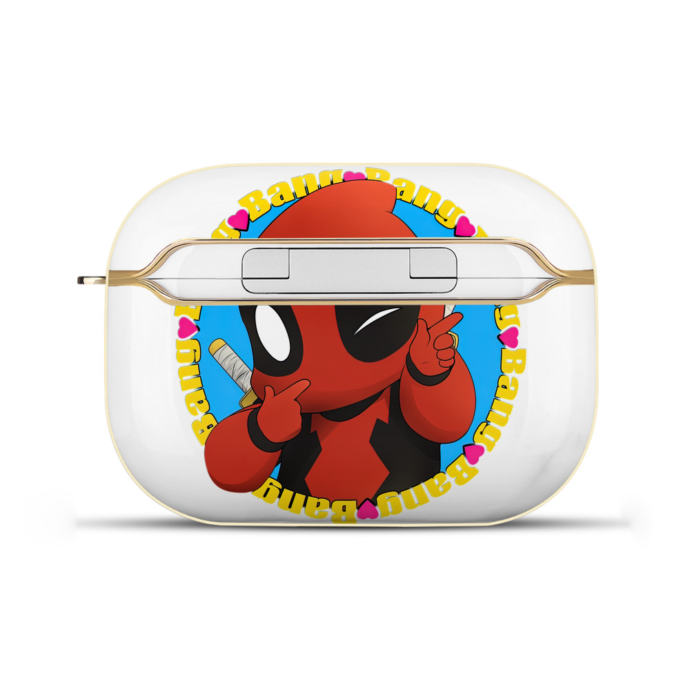 （画像用） Deadpool デッドプール 【AirPods Pro用】ハードシェル保護ケース｜耐衝撃・防指紋・カラビナ付き商品仕様
